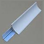 كرف PVC 10سم بالزاوية الومنيوم ابيض / رمادي